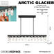 Artic Glacier LED 47.75 inch Coal Island Light Ceiling Light