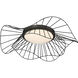 Elena LED 24 inch Natural Black Flush Mount Ceiling Light