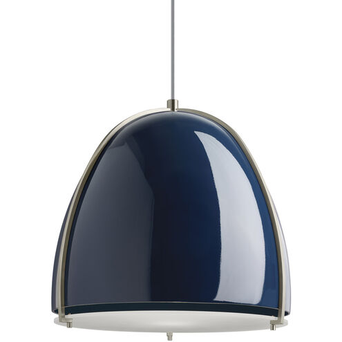 Sean Lavin Paravo LED 15.1 inch Blue/Satin Nickel Pendant Ceiling Light in LED 90 CRI 2700K