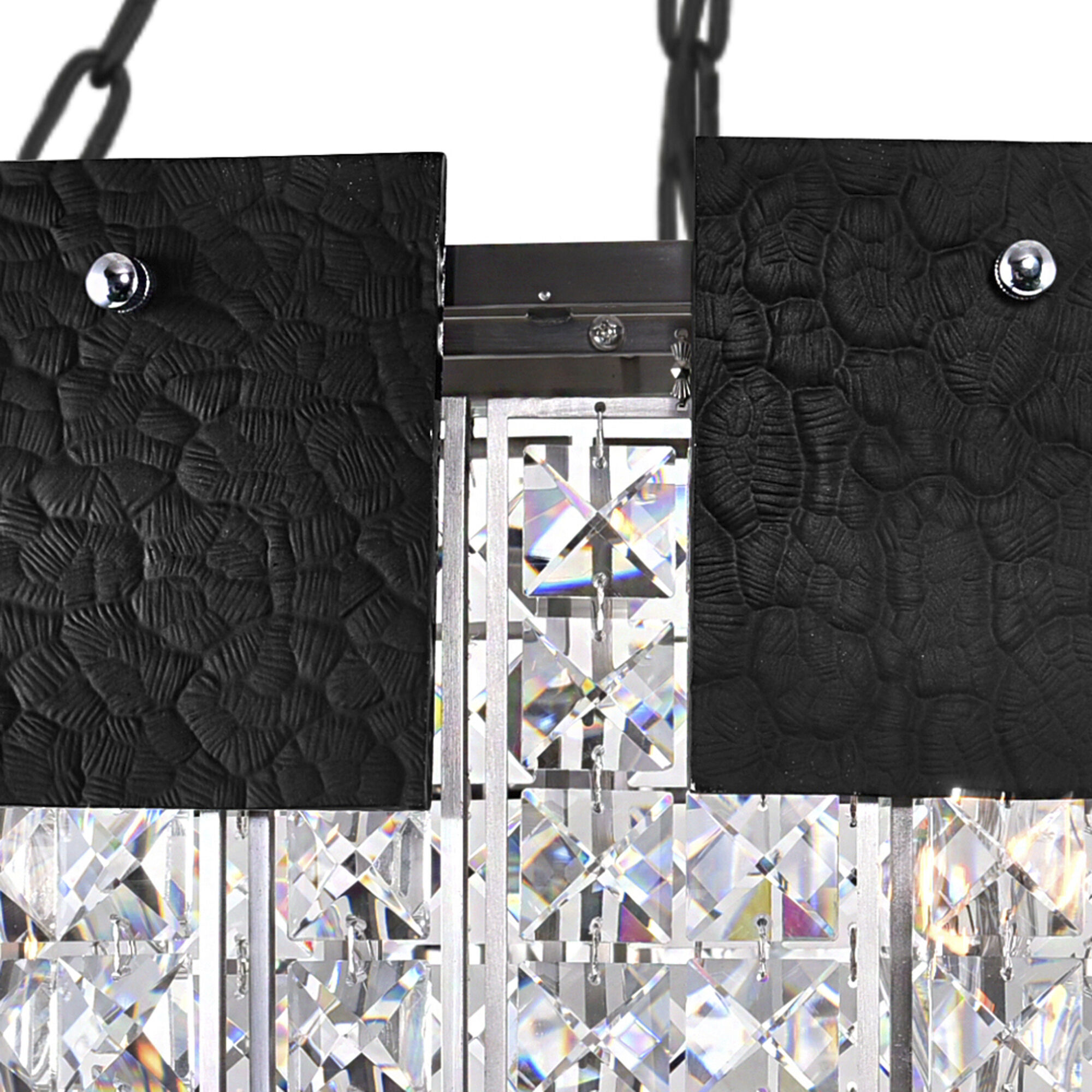 Glacier 6 Light 16 inch Polished Nickel Down Chandelier Ceiling Light