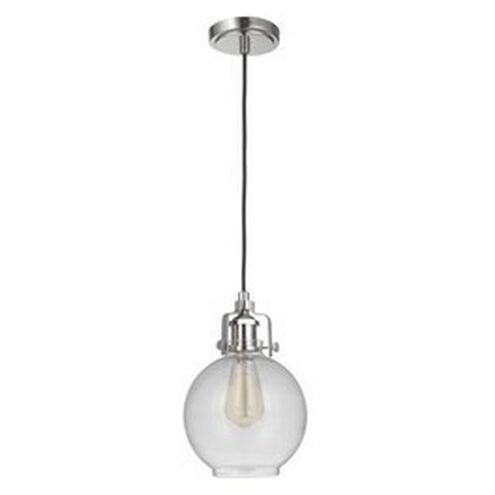 Gallery State House 1 Light 6 inch Polished Nickel Mini Pendant Ceiling Light in Clear Glass