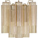 Addis Bath Wall Light in Tronchi Glass Amber