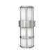 Saturn 2 Light 21 inch Stainless Steel Outdoor Wall Lantern in Incandescent, Large