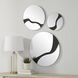 Dansk 24 X 24 inch Textured Matte Black Wall Mirror