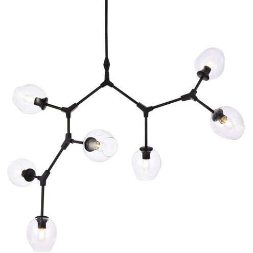 Cavoli 7 Light 57 inch Black Chandelier Ceiling Light