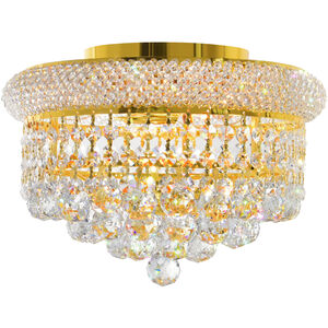 Empire 3 Light 12 inch Gold Flush Mount Ceiling Light