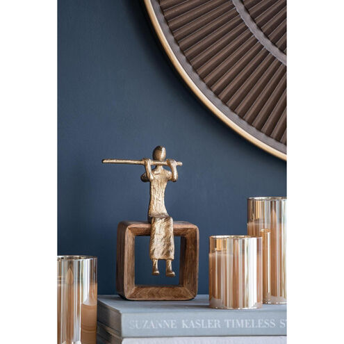 Musician Gold and Natural Figurine