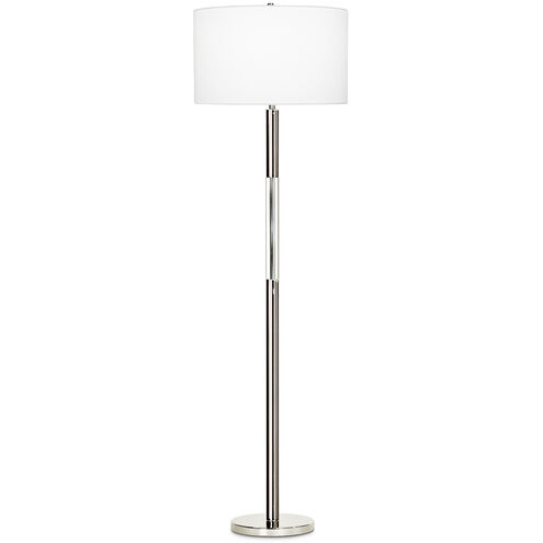 Poppy 61 inch 150.00 watt Polished Nickel Floor Lamp Portable Light in Silver