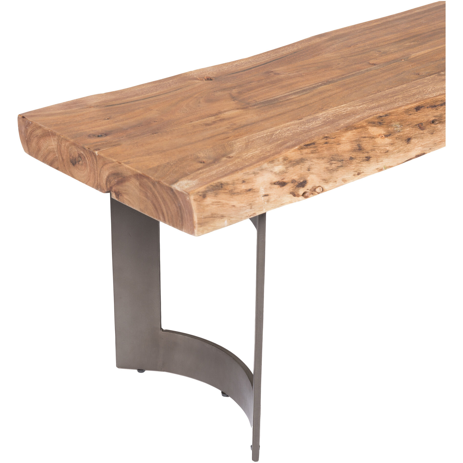 Bent Natural Dining Bench, Large