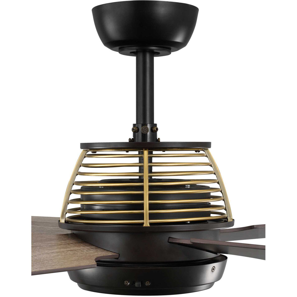 Shaffer 56 inch Architectural Bronze with Driftwood/Natural Cherry Blades Ceiling Fan