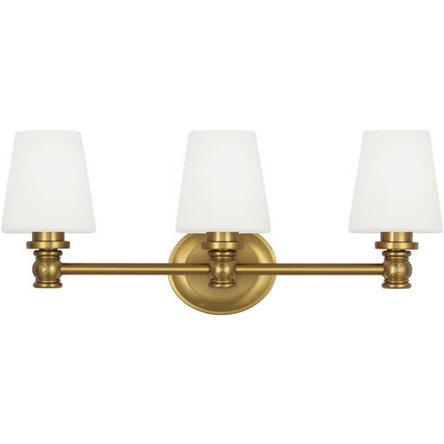 Sean Lavin Xavierre 3 Light 23.13 inch Burnished Brass Wall Bath Vanity Wall Light