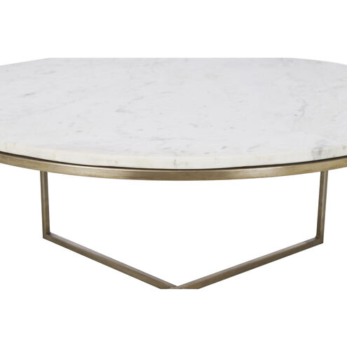 Lova 35 X 15 inch Antique Brass Coffee Table