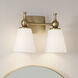 Cosabella 2 Light 15 inch Champagne Bronze Bath Vanity Light Wall Light