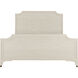 Alexandra Cerused White and Stained Gold King Bed