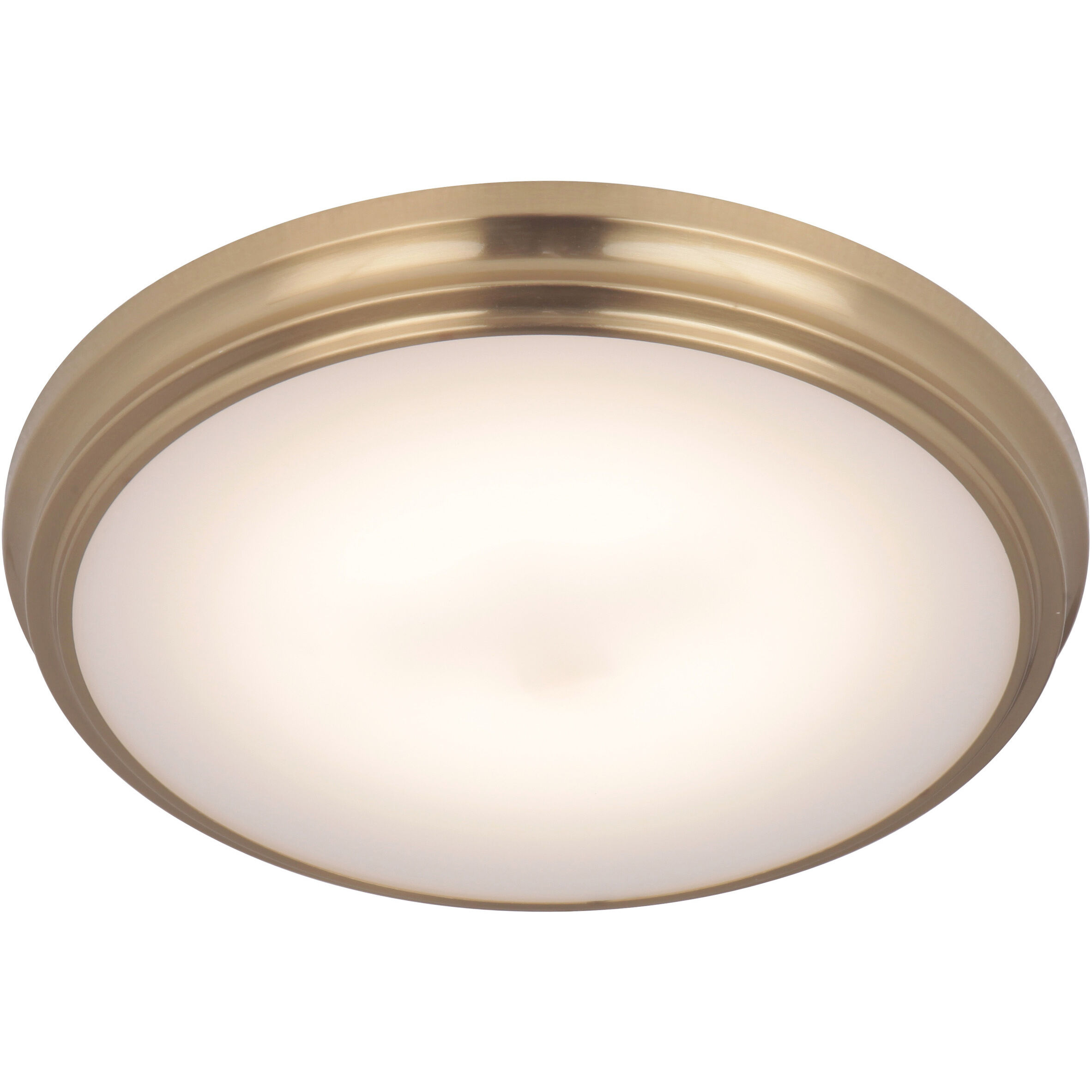 Neighborhood X66 Series LED 11 inch Satin Brass Flushmount Ceiling Light 