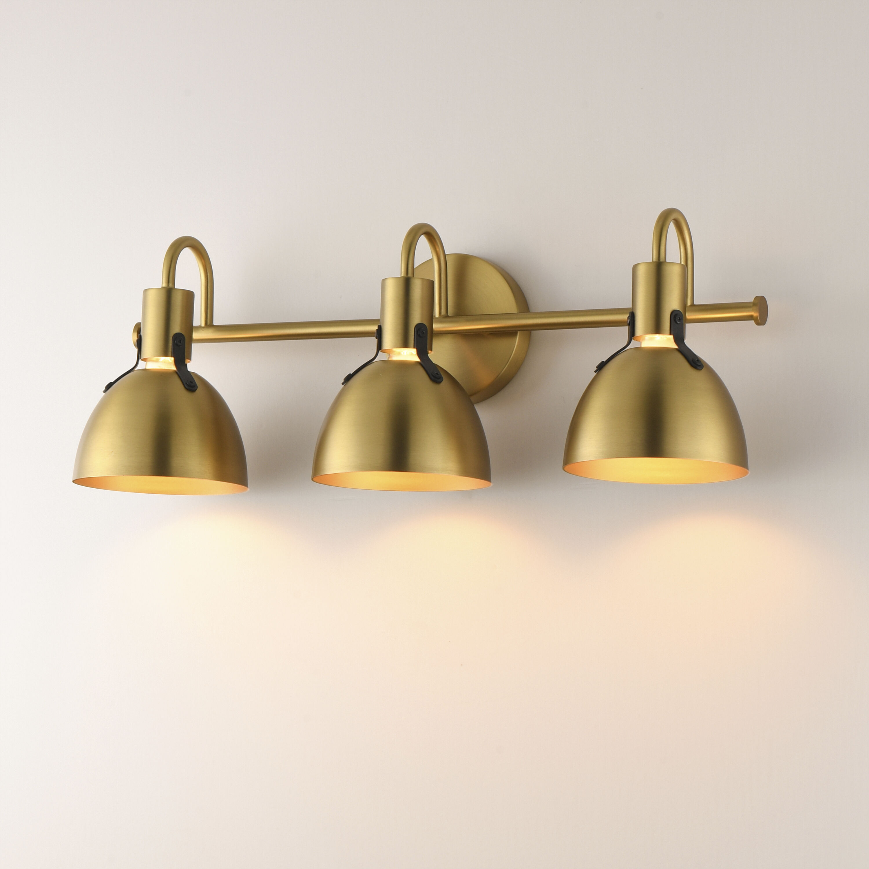 Dusk 3 Light 24 inch Satin Brass Bath Vanity Wall Light