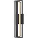 In & Out LED 32.5 inch Sand Black Wall Sconce