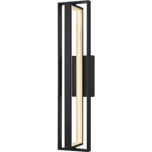 In & Out LED 32.5 inch Sand Black Outdoor Wall Sconce