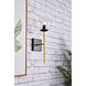 Neri 1 Light 7 inch Black and Brass Bath Sconce Wall Light