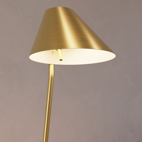Pitch 43.5 inch 7.50 watt Brass Floor Lamp Portable Light