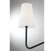 Modern 4 Light 40 inch Matte Black Linear Chandelier Ceiling Light