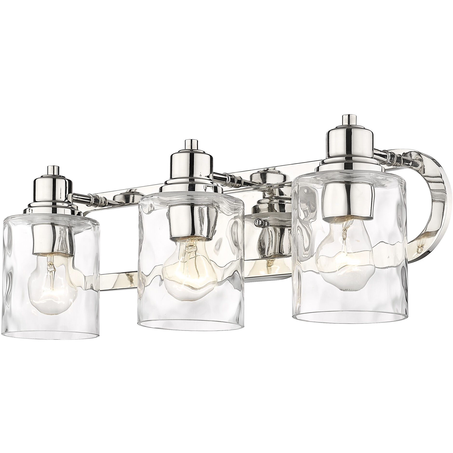 Lumley 3 Light 22 inch Polished Nickel Vanity Light Wall Light