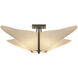 Kirigami 4 Light 22.5 inch Dark Smoke Semi-Flush Ceiling Light