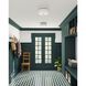 Tyrone 1 Light 14 inch Natural/Black Flush Mount Ceiling Light