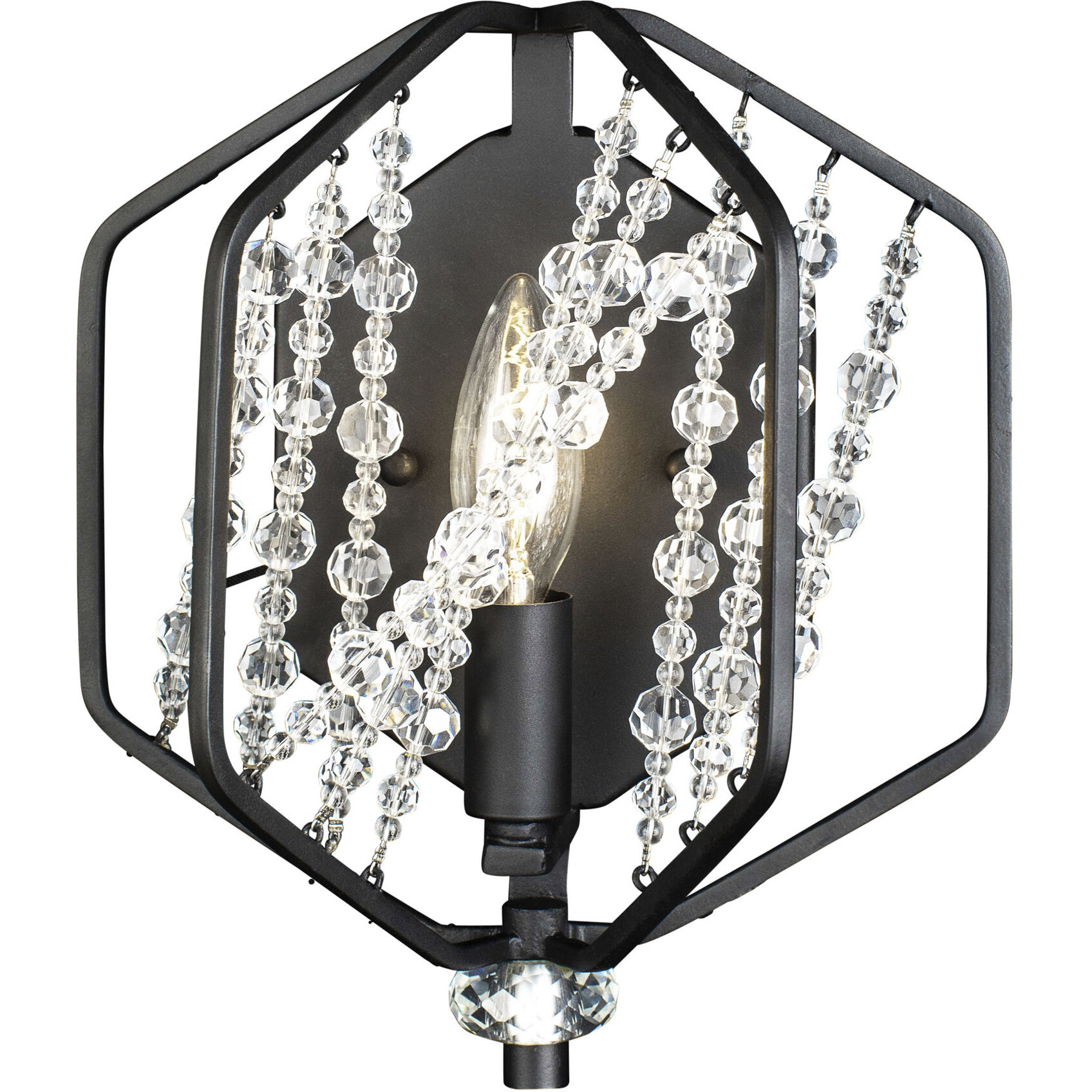 Chelsea 1 Light 9 inch Carbon Black Wall Sconce Wall Light