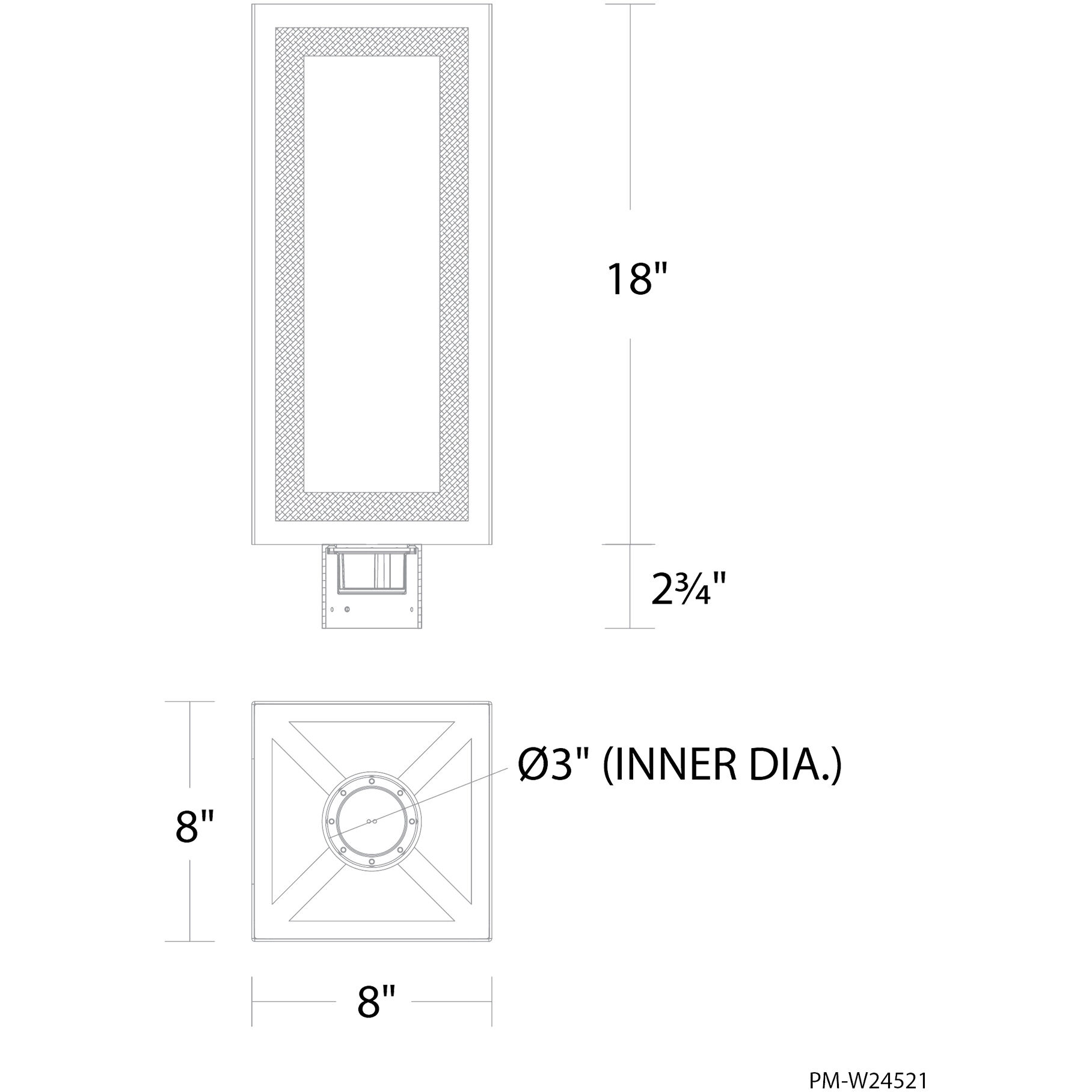 Cambridge LED 20.8 inch Black Outdoor Post Lighting