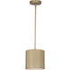 Scarlett 1 Light 8 inch Gold Pendant Ceiling Light