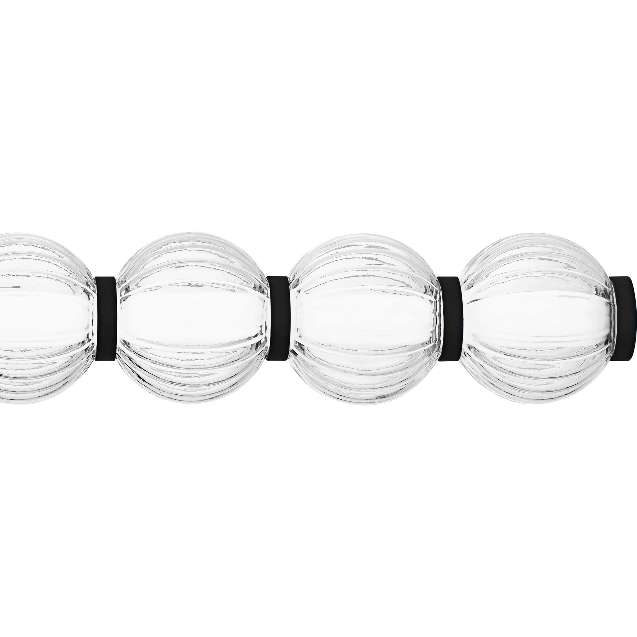 Elway LED 32 inch Matte Black Bath Light Wall Light, Large