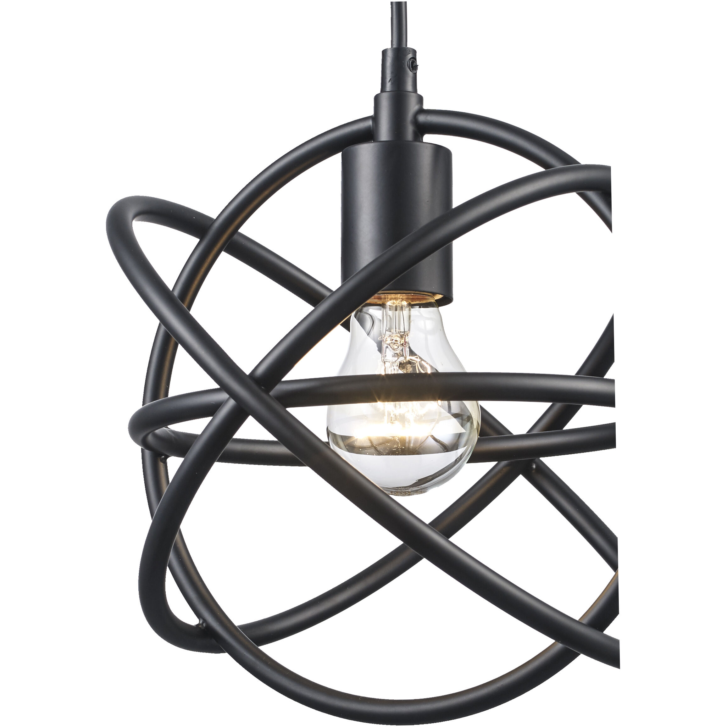 Lyra 1 Light 10 inch Black Pendant Ceiling Light