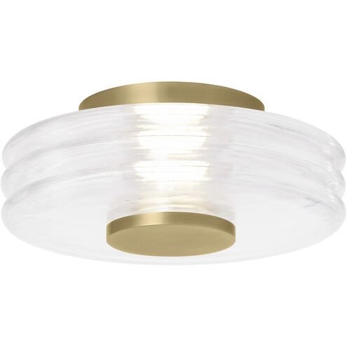 Kelly Wearstler Laurel 1 Light 12 inch Natural Brass Flush Mount Ceiling Light