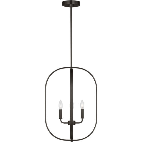 Loretto 4 Light 15.75 inch Midnight Black Chandelier Ceiling Light