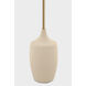 Richard June Sayer 62 inch 60 watt Ivory Stoneware Floor Lamp Portable Light