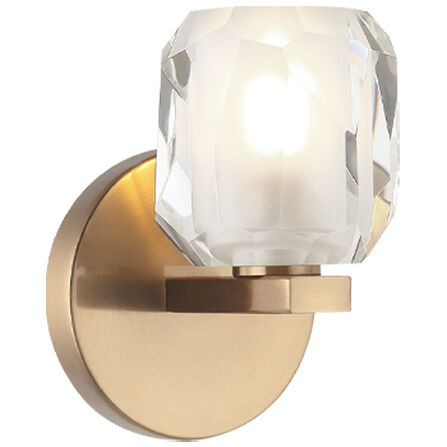 Carleton 1 Light 5 inch Aged Gold Brass Bath Vanity Light Wall Light