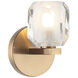 Carleton 1 Light 5 inch Aged Gold Brass Bath Vanity Light Wall Light