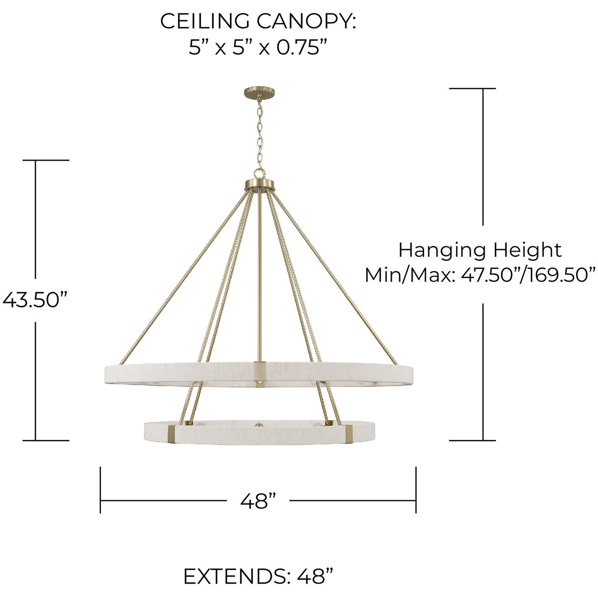 Delaney 20 Light 48 inch Matte Brass Chandelier Ceiling Light