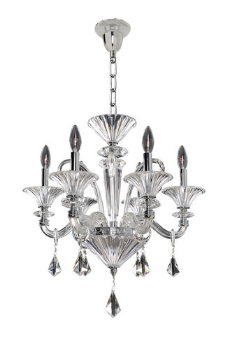 Chauvet 6 Light 21 inch Chrome Chandelier Ceiling Light