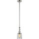 Franklin Restoration Bell 1 Light 5 inch Polished Nickel Mini Pendant Ceiling Light in Incandescent, Clear, Franklin Restoration