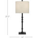 Lohn 29.5 inch 150 watt Molé Black Table Lamp Portable Light