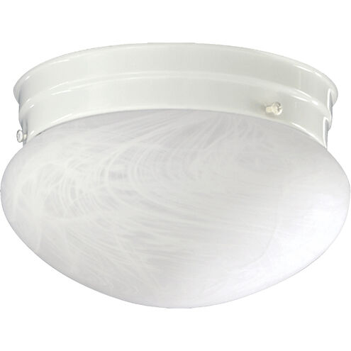Mushroom 2 Light 10 inch White Flush Mount Ceiling Light
