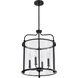 Yorktown 4 Light 16 inch Matte Black Pendant Ceiling Light
