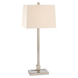 Burke 28 inch 0 watt Polished Nickel Portable Table Lamp Portable Light in Eco Paper