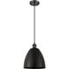 Ballston Dome 1 Light 9 inch Matte Black Mini Pendant Ceiling Light