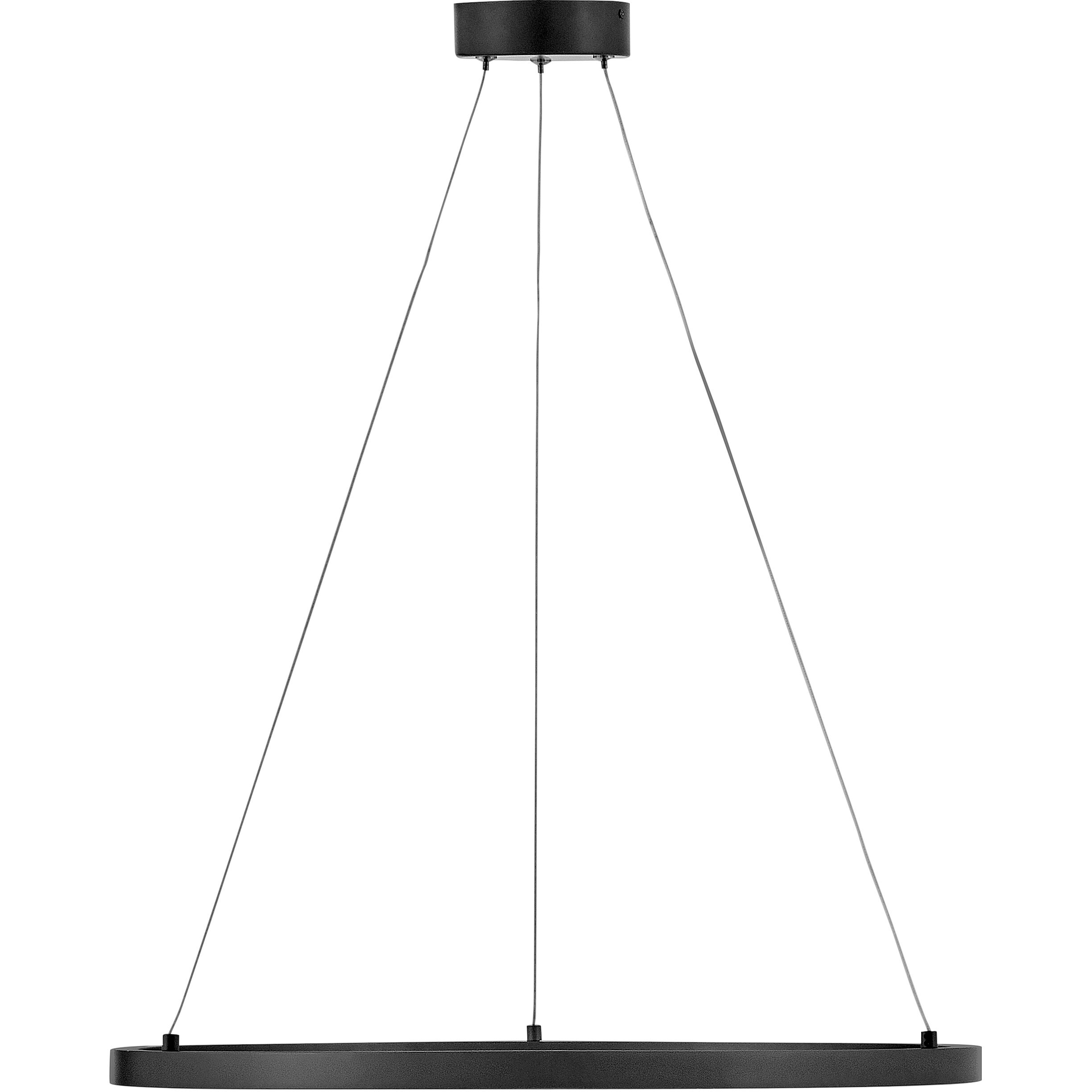 Kenna LED 25 inch Black Chandelier Ceiling Light