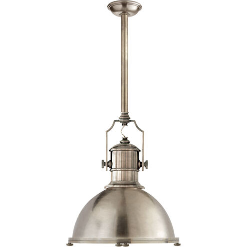 E. F. Chapman Country Industrial 1 Light 20 inch Antique Nickel Pendant Ceiling Light