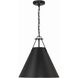 Xavier Pendant Ceiling Light in Matte Black