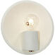 Ambiance Collection 1 Light 10.25 inch Bisque with Brushed Nickel Wall Sconce Wall Light